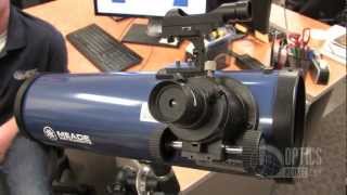 Meade 114EQ 114mm Reflector Telescope  OpticsPlanetcom [upl. by Suzzy]