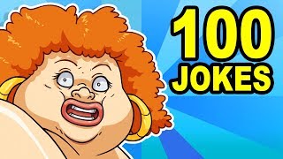 100 YO MAMA SO FAT JOKES  Can You Watch Them All [upl. by Enitsej]