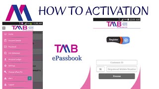 TMB epassbook how to activation and usage [upl. by Bremen]