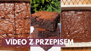 Przepis na pyszne mocno czekoladowe brownie [upl. by Eadas]