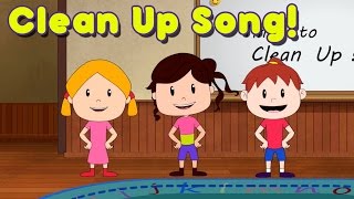 Clean Up Song for Children  by ELF Learning [upl. by Saturday]