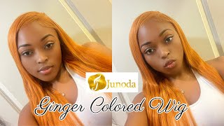 GINGER COLORED WIG 😍 FT JUNODA WIG Klarna Sezzle [upl. by Atnuhs]