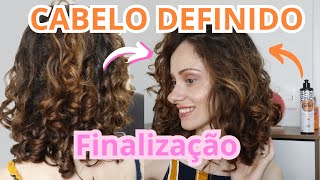 FINALIZAÇÃO COM MUITA DEFINIÇÃO como fazer a técnica tesourinha em cabelo ondulado [upl. by Debbee]