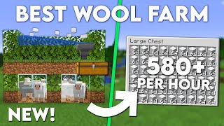 Minecraft Easy WOOL FARM  Extremely Efficient 121 Tutorial [upl. by Blackstock]