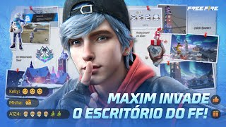 MAXIN INVADIU O ESCRITÓRIO DO FRIFAS  Garena Free Fire [upl. by Watters]