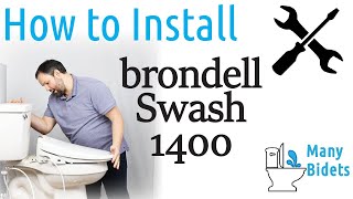 Brondell Swash 1400 Bidet Seat Installation  Many Bidets  Your Bidet Expert [upl. by Biebel]