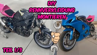 So montierst DU deine Rennverkleidung Teil 13  GFK DIY Tutorial Suzuki GSXR 600 [upl. by Reggis978]