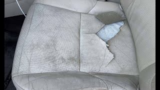 DIY  Lexus GX  Leather Interior Repair  Car Seat Repair [upl. by Havener]