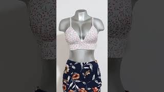 BRALETTE FACIL DE HACER bralette top croptop [upl. by Notffilc]