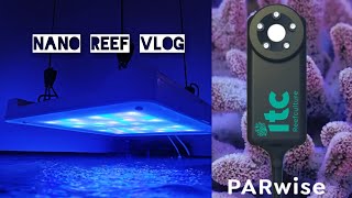 Nano Reef Vlog  Philips coral care gen 2 PAR test 🤓 [upl. by Ozen]