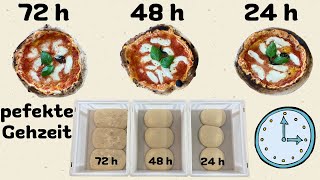 Pizzateig  Welche Gehzeit ist am besten geeignet 24h 48h und 72h [upl. by Burtis653]