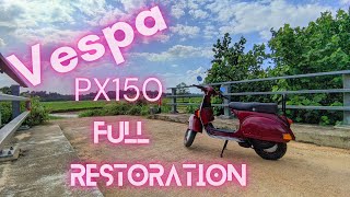 Vespa 150 Full Restoration 🛵Livinginthe3rdWRLD [upl. by Laban]