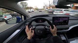 2023 Škoda Enyaq iV 60  POV Test Drive [upl. by Thornie]