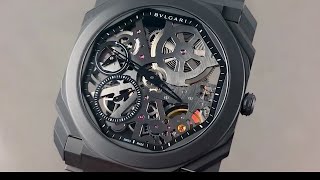 Bulgari Octo Finissimo Black Ceramic 103126 Bulgari Watch Review [upl. by Kynthia314]