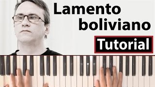 Como tocar quotLamento bolivianoquotEnanitos Verdes  Piano tutorial y partitura [upl. by Hatti]