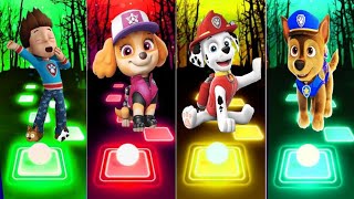 Paw Patrol  Team Ryder 🎊Ryder 🆚 Syke 🆚 Marshall 🆚 Chase  Tileshop EDM Rush 🎉😙 [upl. by Ardnas]