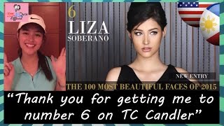 Liza Soberano 6 Most Beautiful Faces of 2015 on TC Candler [upl. by Gladys]