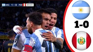 Argentina vs Peru 10 qualify match highlight 2024  today match highlight [upl. by Sayre]