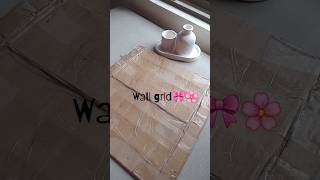 Wall grid 🧱 study tablet decor🎀🐼shorts [upl. by Aramad340]