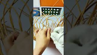 Rattan Craft Basket Idea diy handmadetoran handmade [upl. by Uriah]