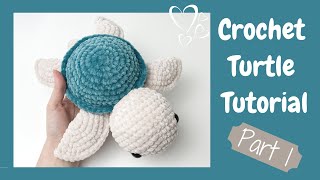 Easy Crochet Turtle TikTok  Tutorial Part 1  Free Amigurumi Animal Pattern for Beginners [upl. by Eliades128]