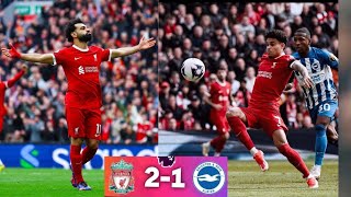 Liverpool vs Brighton 21 EPL highlights 2024  Diaz goal  Mohammed Salah goal [upl. by Horwath]