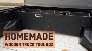 Toyota Tacoma Custom DIY Wooden Truck Tool Box [upl. by Adnowal]