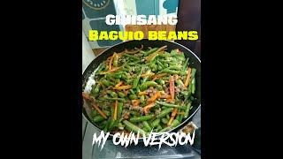 Ginisang Baguio Beans My own Version [upl. by Drus951]