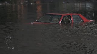 VIDEO  Bomb cyclone brings damaging winds rain to California [upl. by Eehc]