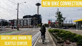 New Thomas St Bike Improvements Connecting Seattle Center and South Lake Union [upl. by Rabaj]