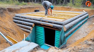 Man Builds Underground Shelter to Protect Himself from Predators  bybushcraftoutdooradventures3135 [upl. by Croteau]