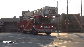 MAJOR AIR HORN Schaumburg Fire Department Truck 52 Spare Responding [upl. by Aninay73]