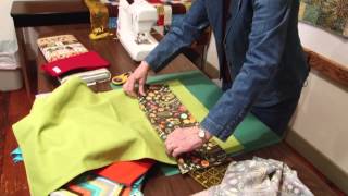 Tutorial 5 Handmade Gifts Putting a Stripe on a Tea Towel [upl. by Gonagle]