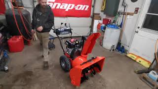 Ariens Deluxe 28 inch SHO Snowblower 306cc 2 Stage Review [upl. by Niasuh722]