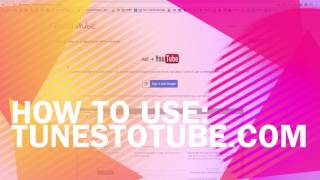 How to use TunesToTubecom to upload mp3 to YouTube [upl. by Atibat656]