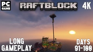 Minecraft Long Gameplay RaftBlock 100 Days  Days 91 100  No Commentary Wondering Around 💫 [upl. by Prior]