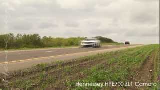 Hennessey ZL1 Camaro Runs 2039 MPH on Texas Toll Road [upl. by Rotberg]