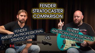 Fender American Professional II vs American Professional Stratocaster Comparison [upl. by Thaxter]