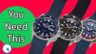 Rubber Straps for Seiko SKX007 SKX013 and Orient Ray [upl. by Lyrehs701]