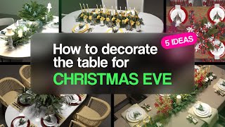 Easy Christmas tutorial on how to decorate your table  5 ideas  Planner 5D [upl. by Alcus]