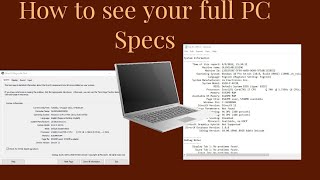 How to see your full PC Specs Windows based [upl. by Duomham]