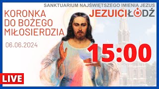 Koronka do Bożego Miłosierdzia przed Najświętszym Sakramentem 06062024  Jezuici Łódź  Na żywo [upl. by Knighton]