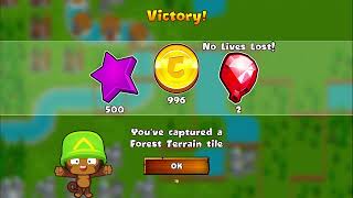 Lets Play Bloons Monkey City ZOMG Very Hard Hexagon Forest Map No Commentary 1524 [upl. by Rebmeced656]