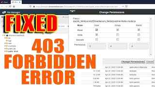 How to Fix The 403 Forbidden Error Step by Step ☑️ [upl. by Nosmirc]