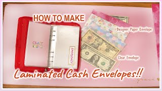 How to Make Laminated Cash Envelopes [upl. by Mallin]