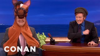 quotWar Horsequot Oscar Nominee ReEnactment  CONAN on TBS [upl. by Rahas]