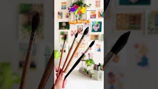 Different kind of watercolour brushes🖌️ytshorts shortfeed trendingonshort art artist [upl. by Christa]