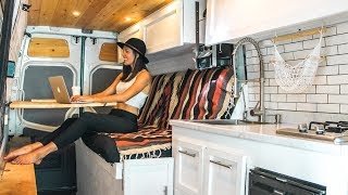 How to Convert a Van Into an OffGrid Camper In 30 Days  Eamon amp Bec [upl. by Lednahc]