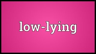 Lowlying Meaning [upl. by Serafine]