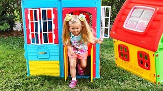 Roma and Diana Pretend Play with Playhouse for kids Funny video Compilation [upl. by Zosi]